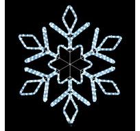 Светодиодная Снежинка LTC Кристалл 0,8м Синяя, на металлическом каркасе, IP54 13-092_BL