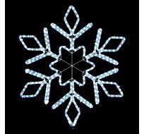 Светодиодная Снежинка 1,15м Белая, Дюралайт на Металлическом Каркасе, IP54 13-097_BL