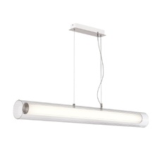 Подвесной светильник светодиодный Никель/Белый Прозрачный LED 1*40W 3000K/4000K ST Luce SL2010.113.01